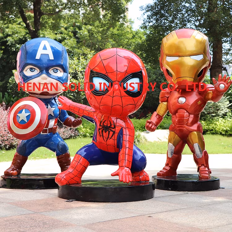 Cartoon Charaters for Display Made by Glass Fibre