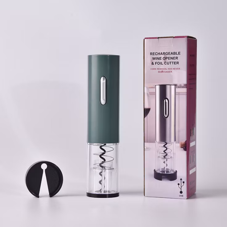 Bottle Opener Electric, Bottle Opener Set, Automatic Bottle Opener, Gift Creative Bottle Opener, Bottle Opener Wine and Capsule Cutter, USB Cable, Extruder, VAC