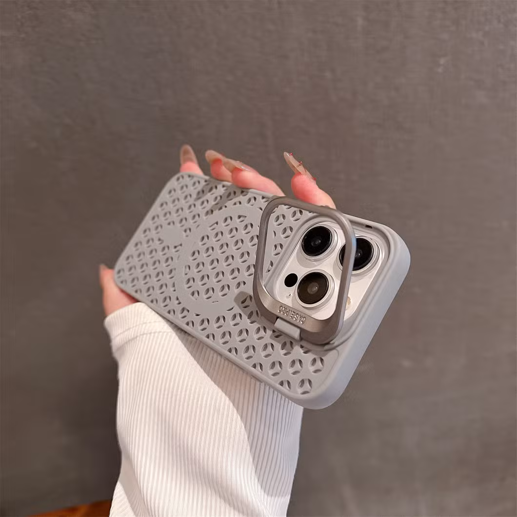 Magnetic Stand with Cooling Holes TPU Mobile Phone Case