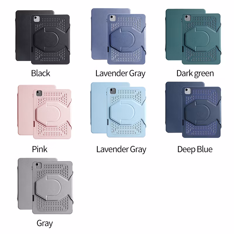 Shockproof Adjustable Rotating Stand Cover with Pencil Holder Removable Magnetic Tablet Case for iPad PRO 13 Inch M4 2024