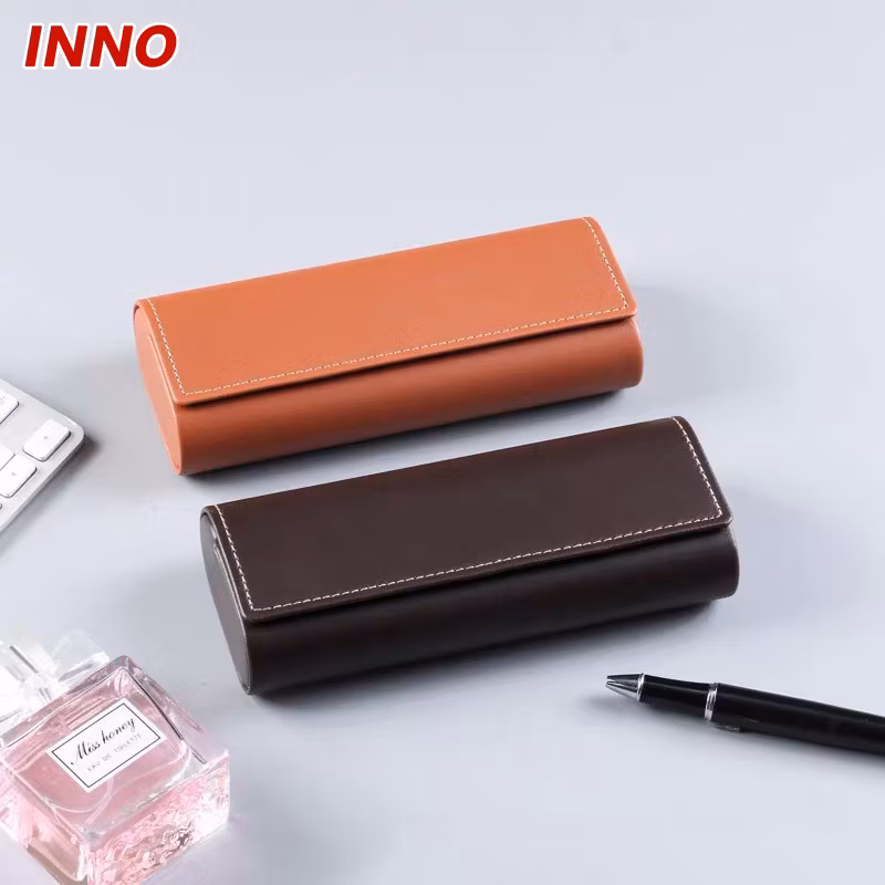 Inno-T105 Glasses Box Solid Colour Sewing Girl Portable Crush-Resistant Male Retro Creative Personality Sunglasses Storage Case Eco-Friendly
