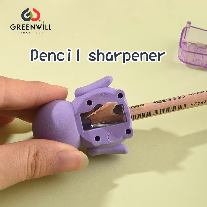 Hot Sale Pencil Sharpener Penguin Bear Fox Eraser with Backpack Sharpener (GW011)