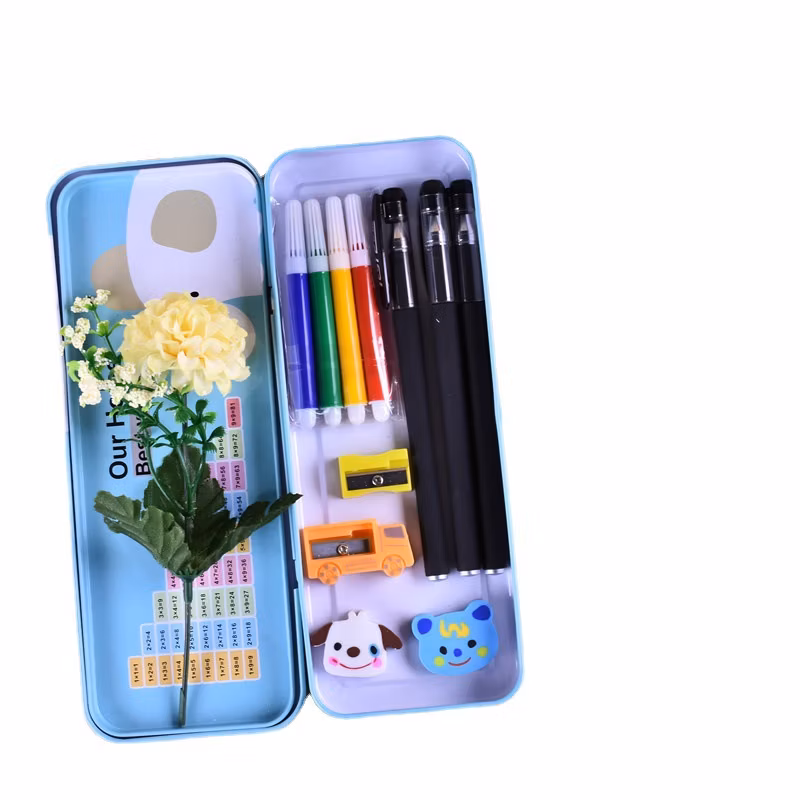 Wholesale Creative Double-Layer Cartoon Pencil Box Children′s Cute Stationery Pen Case