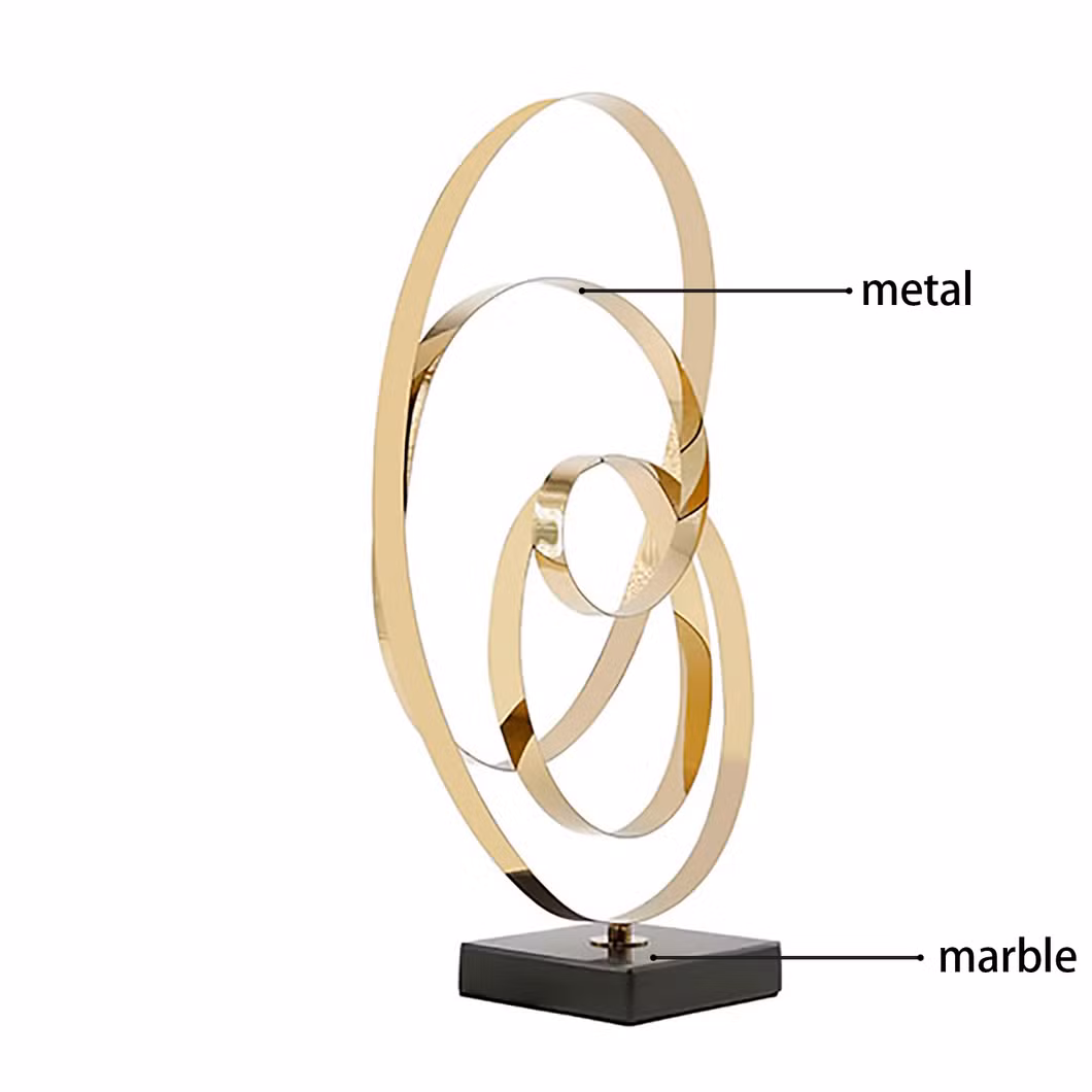 Modern Luxury Marble Base Creative Crafts Accessories Nordic Sculpture Decor Products Hotel Model Room Home Decoration Items