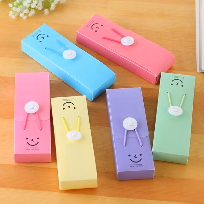 Capacity Triangle PVC Pencil Bag Simple Exam Pencil Case Special Pencil Case for Students