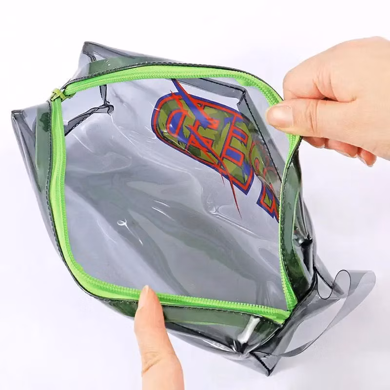 New Fashion Kawaii Clear Pencil Pouch Transparent PVC Avocado Pencil Case