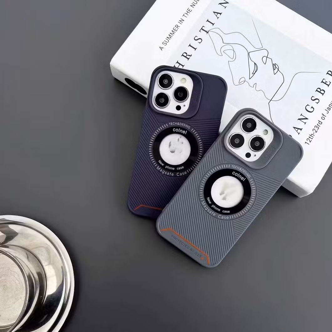 Mobile Phone Case 14plus Solid Color New Style 13 Hollow Carbon Fiber 12 Creative 15 PRO Max