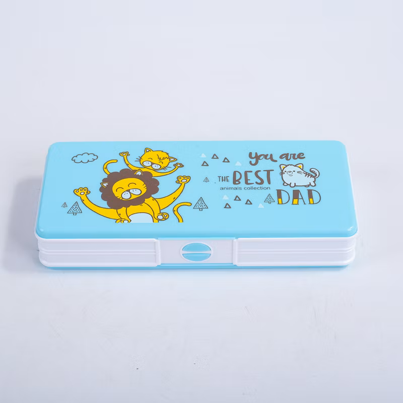 Popular Cat Wholesale Magnetic Cute Primary School Stationery Student Pencil Case