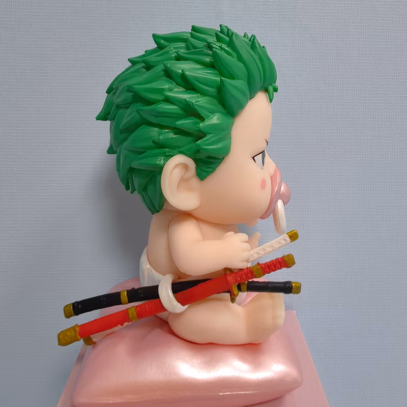 One Piece Anime Figure Gk Cute Doll Pacifier Baby Zoro Car Gift Model Decoration Wholesale Cartoon-Character