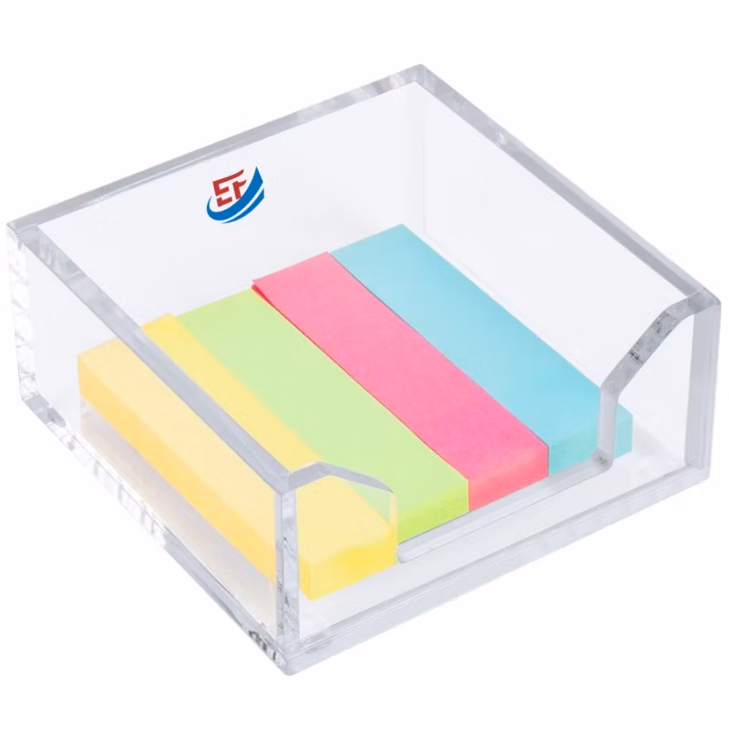 Stylish Acrylic Memo Pad Holder for Office and Home Use