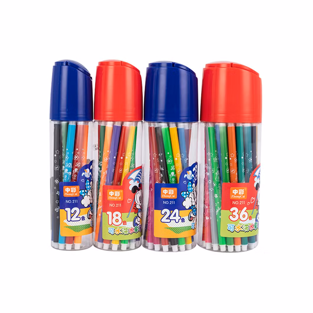 Vibrant Multicolored Watercolor Pens for Creative Art Projects