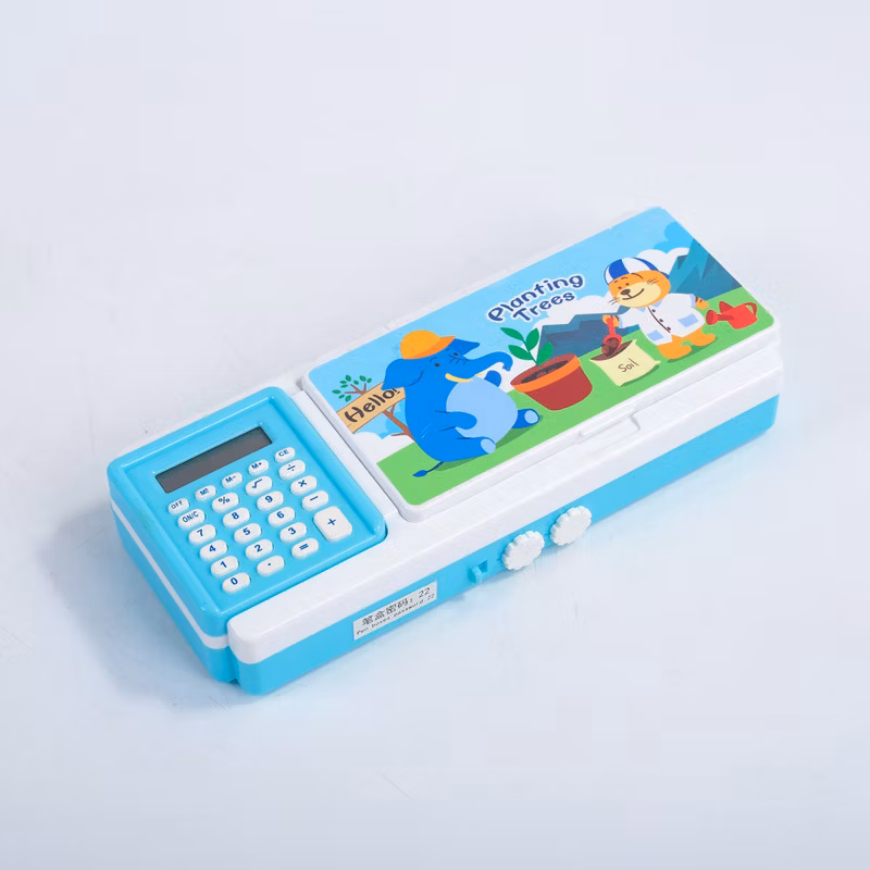 Multifunctional Electric Calculator Cute Stationery Pencil Case