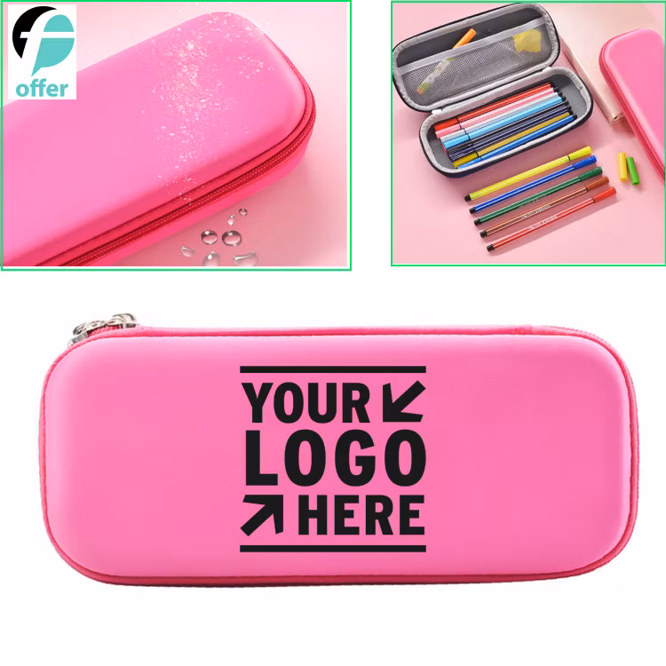 Cartoon EVA Pen Pouch Stationery Case Anti-Shock Large Capacity Multi-Compartment