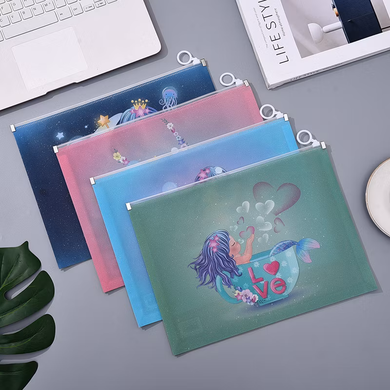 School Boy Pencil Pouch Waterproof Zipper Bag with Dinosaur Style