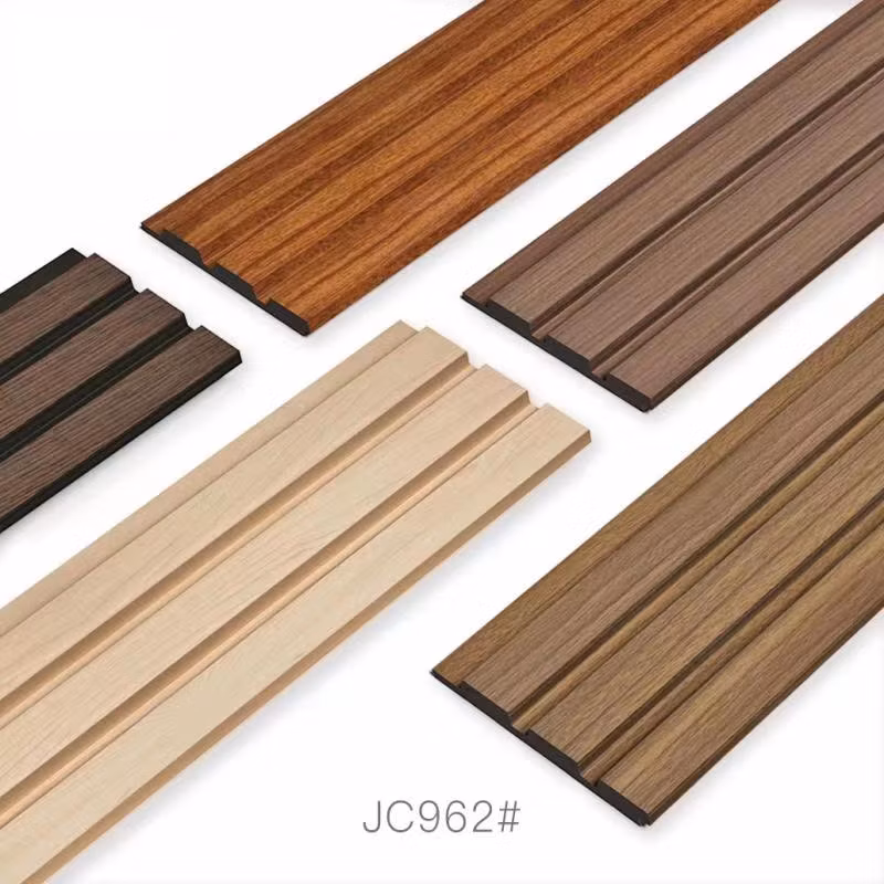 Fast Install Dirt Resistant Waterproof Moldings 3D Fluted PS Wall Panel