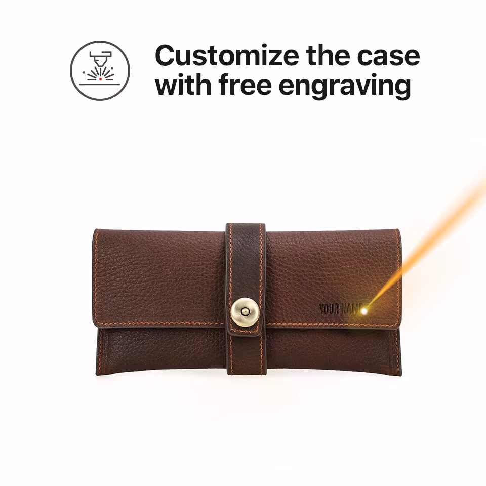 GA145 special logo sports box luxury brand cases customized leather custom unique storage pouch travel high quality whole sale sunglasses case