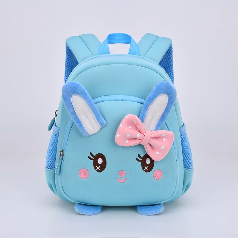 2022 Newest Style Bunny Backpack 2-5 Years Old Prevent Lost School Bags for Baby Girl