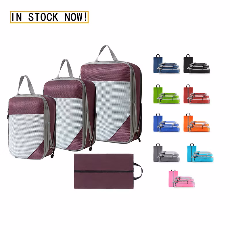 Travel Compression Organizer Bag Four Sets of Waterproof Clothes Storage Bag