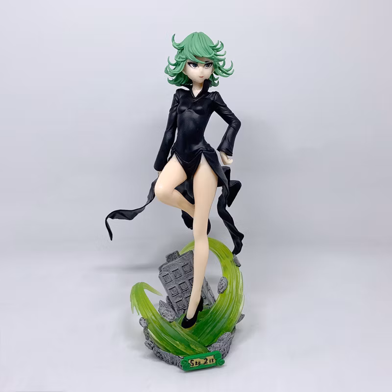 One Punch-Man Terrible Tornado S-Level Hero 2ND Place Tornado Power Standing Posture Model Cartoon-Character