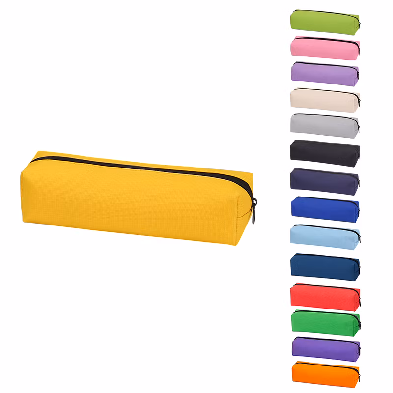 Wholesale Pen Bag Simple Ins Wind Niche Pencil Case Pouch Can Print Logo Solid Color Stationery Bag Small Portable Pencil Bag
