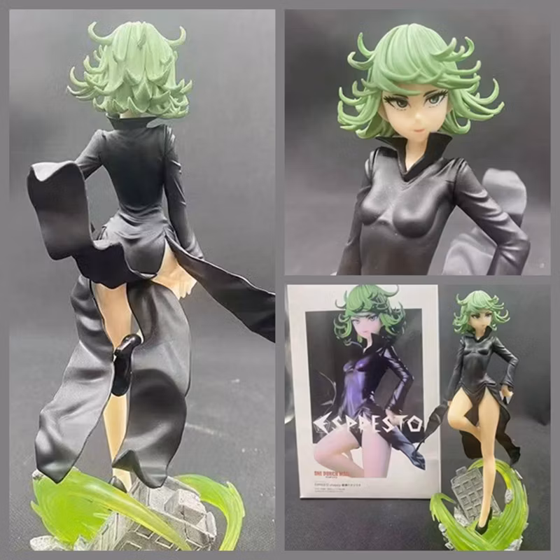 One Punch-Man Terrible Tornado S-Level Hero 2ND Place Tornado Power Standing Posture Model Cartoon-Character
