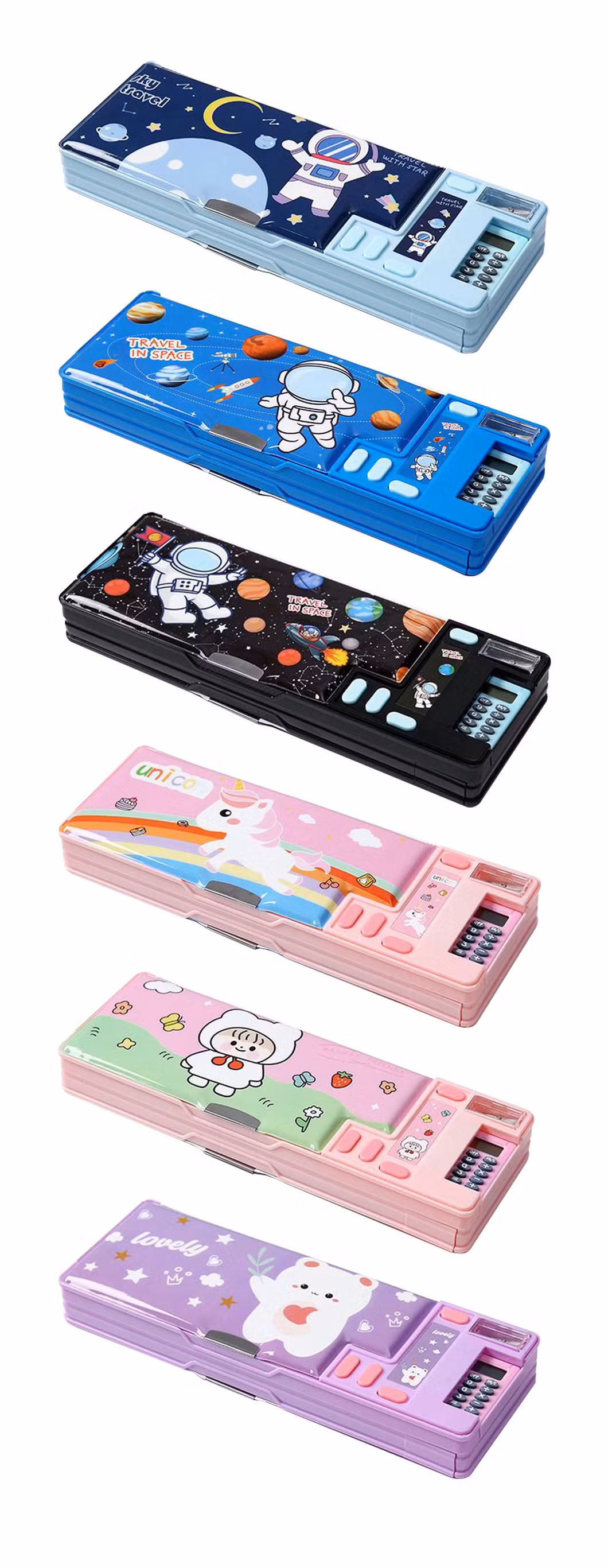 Foska Cartoon Student Multifunction Pencil Case