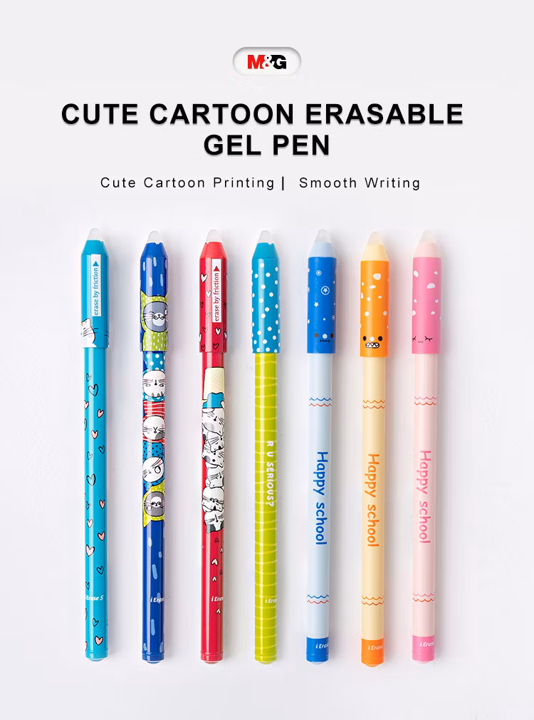 M&G Student Stationery 0.5mm Unique Thermo-Sensitive Gel Ink Blue Erasable Gel Pen