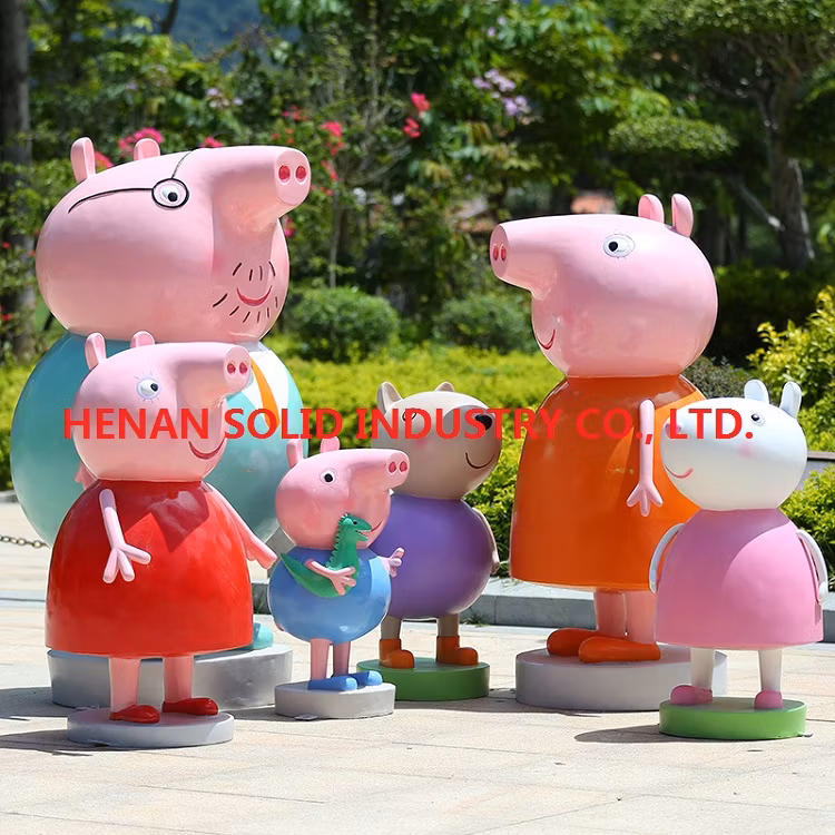 Cartoon Charaters for Display Made by Glass Fibre