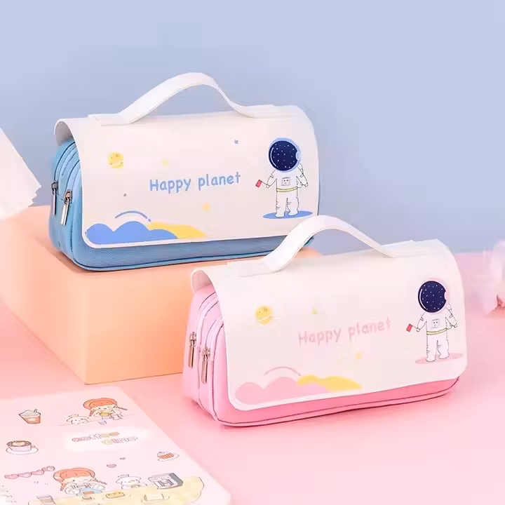 School Students Pencil Case Custom Canvas Pen Pencil