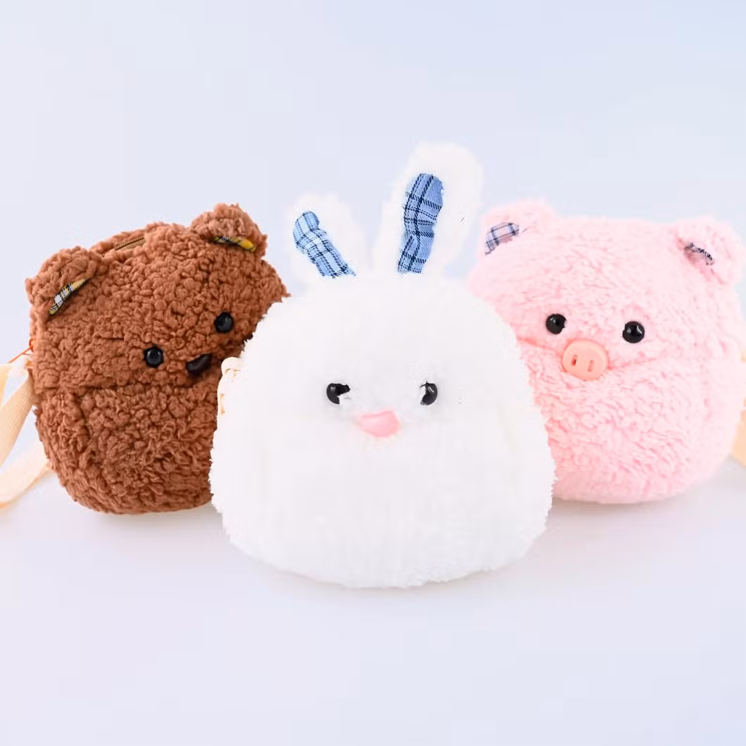 Cute Pencil Bag Stuffed Animal Chick Shape Soft Pencil Pouch as Gift