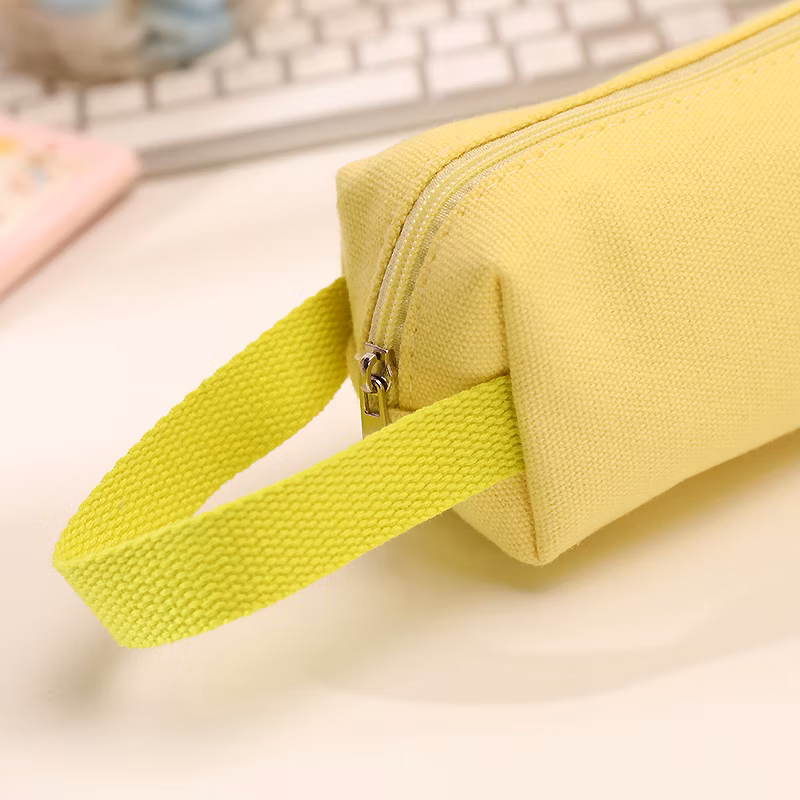 Factory Price Flannel Zipper Originality Rectangular Pencil Bag Pencil Case for Office