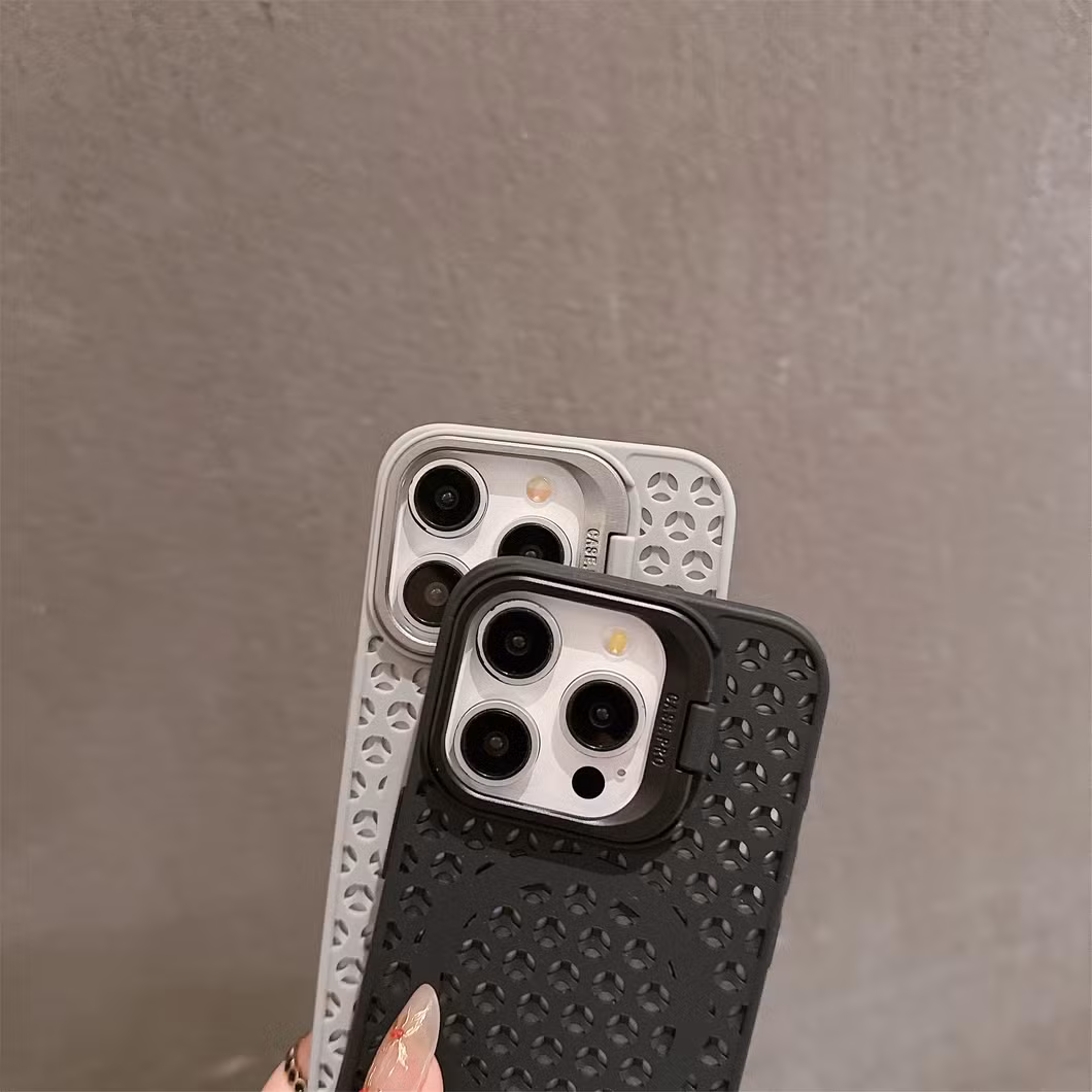 Magnetic Stand with Cooling Holes TPU Mobile Phone Case