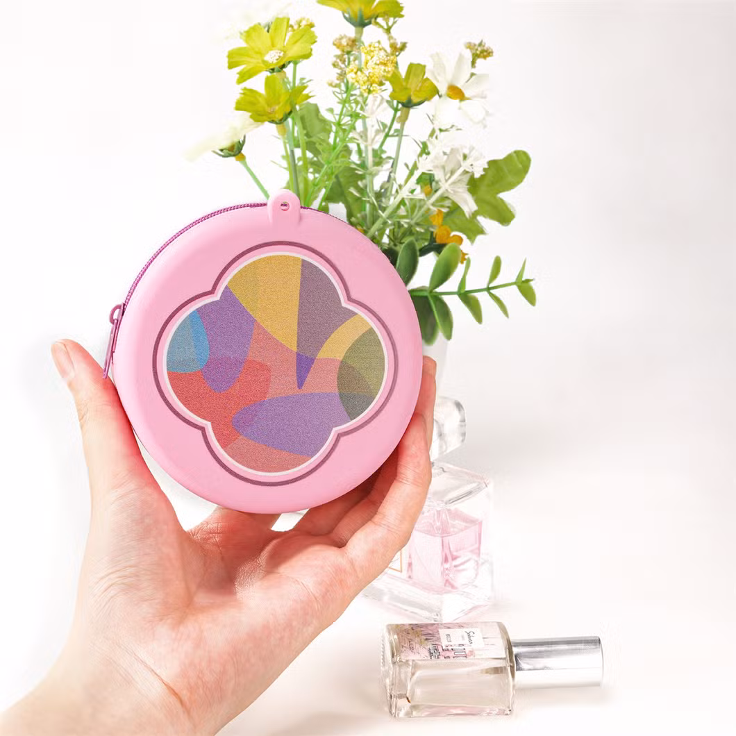 Wholesale Reusable Food Bag Floral Cosmetic Coin Purse Print Logo