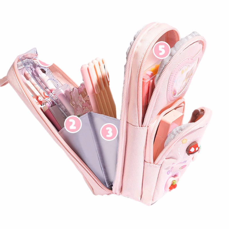 School Stationery Pencil Case with High Aesthetic Value and Large Capacity Student High School Girl Pencil Case