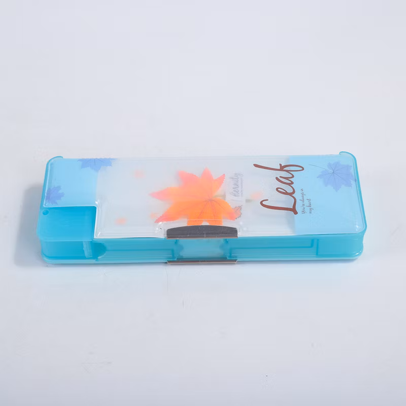 Multifunctional Leaf Pattern Cute Creative Student Stationery Pencil Case