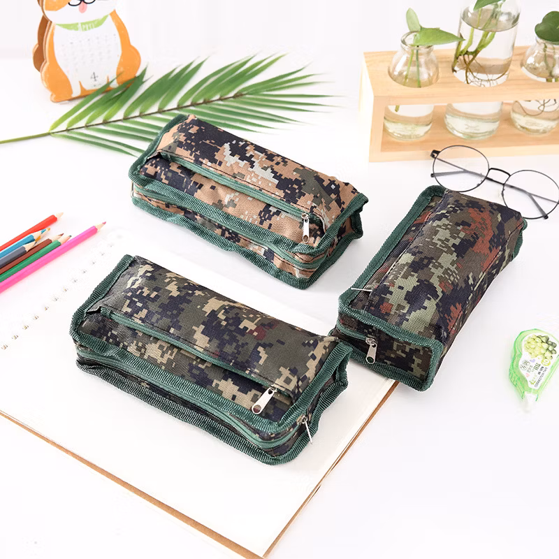 Cool Camouflage Color Pencil Case for School Boys