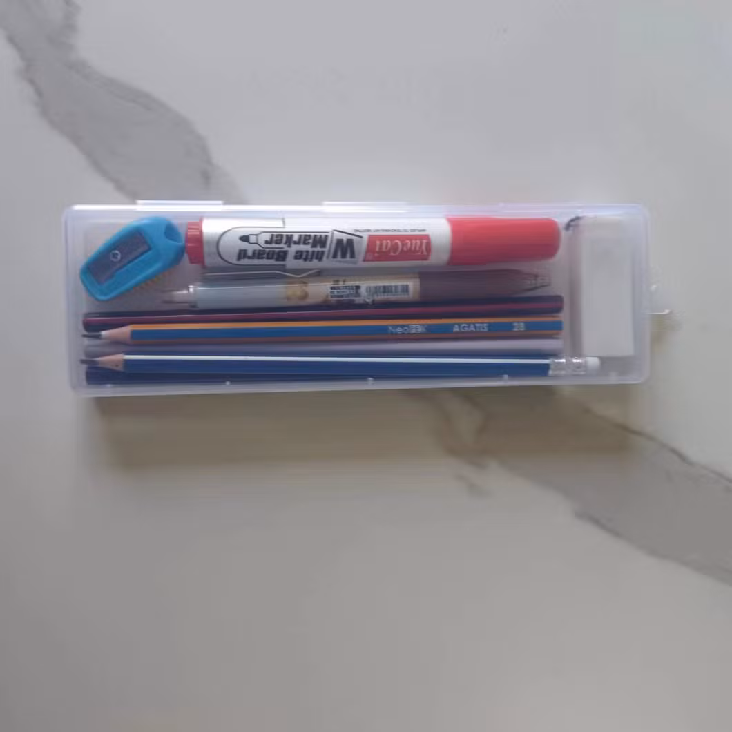 Customization Unique Quality Transparent Plastic School Pencil Case