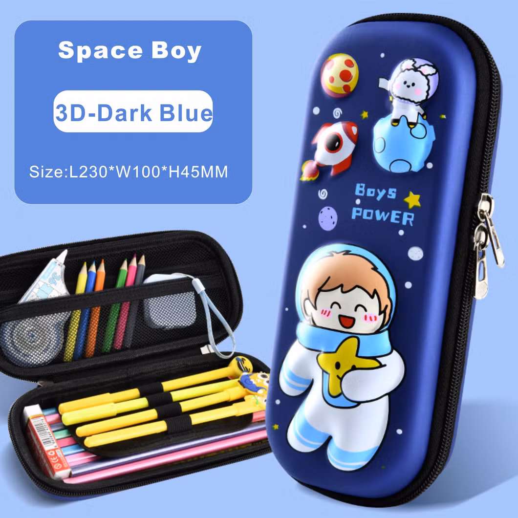 3D EVA Cartoon Unicorn Pink Pencil Case for Children Kids Students
