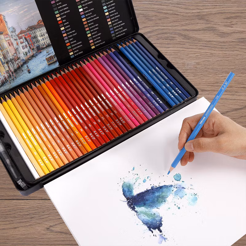Manufacturer 12 Coloured Pencils Artist School Student Products Wooden Pencil Set Children′s Coloured Pencil Case