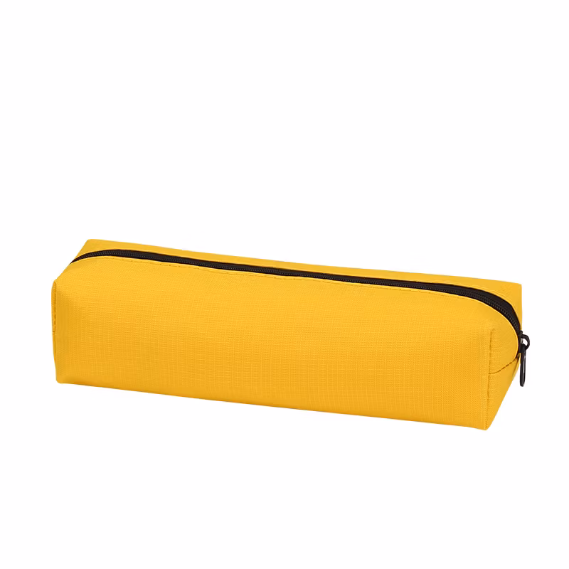 Custom Logo Oxford Cloth Solid Color Cute Pen Pencil Pouch Bag Case