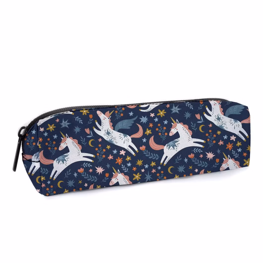 Factory Price Unicorn Cute Anime Kids Pencil Bag Custom Printed Pencil Bags Pouch Pencil Pen Cases for Kids Boys Girls