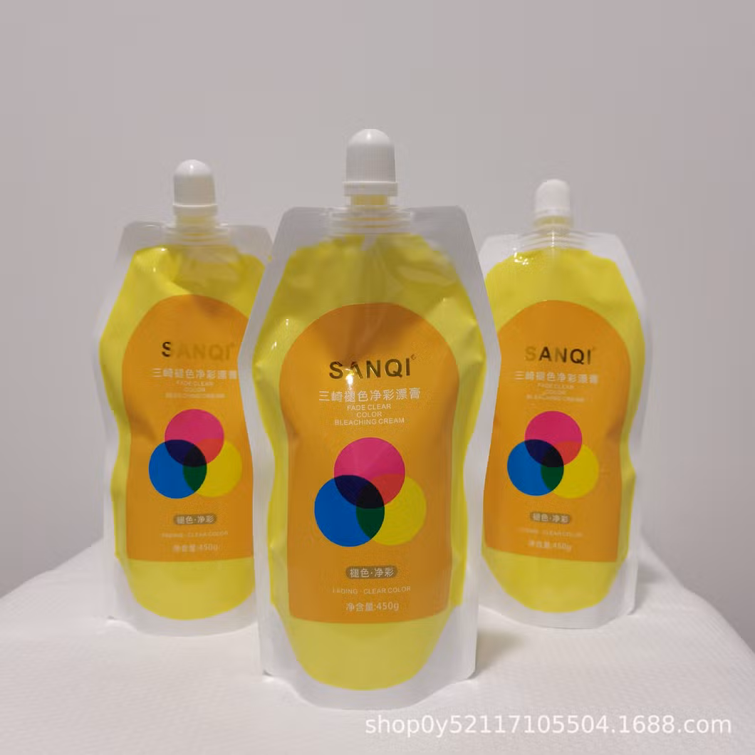 OEM Sanqi Professional Salon Use Hair Color Bleaching Cream up to Level 8-9 Non Ammonia Herbal Formula