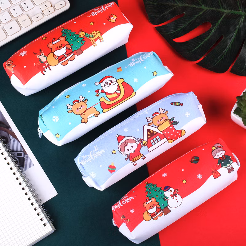 High Quality Large Capacity Christmas Pencil Case Stationery Pouch Personalized Pencil Case