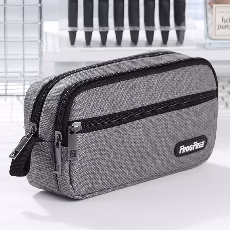 Customized Logo Wholesale Fashion Portable Pencil Case Small Student Oxford Pen Pencil Bag for School