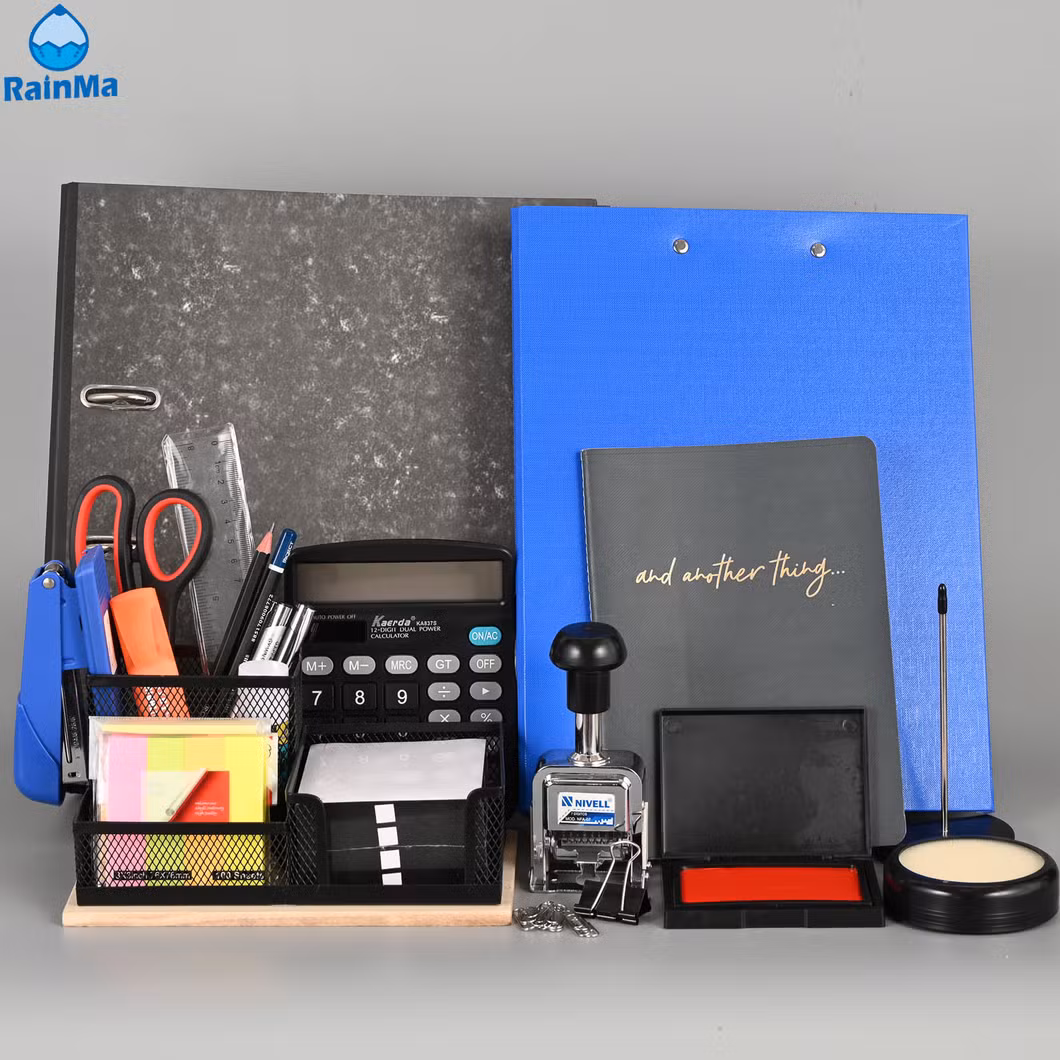 Office Student Notebook Scientific Calculator Schoolbag Ballpoint Pen Compasses Stationery Set