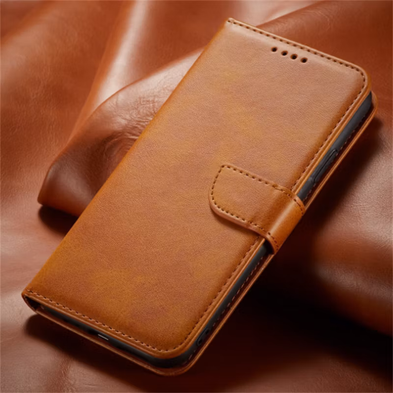 Faux Leather Wallet Card Holder Flip Stand Protective Case Cover for iPhone 12 13 14 Plus Pro Max