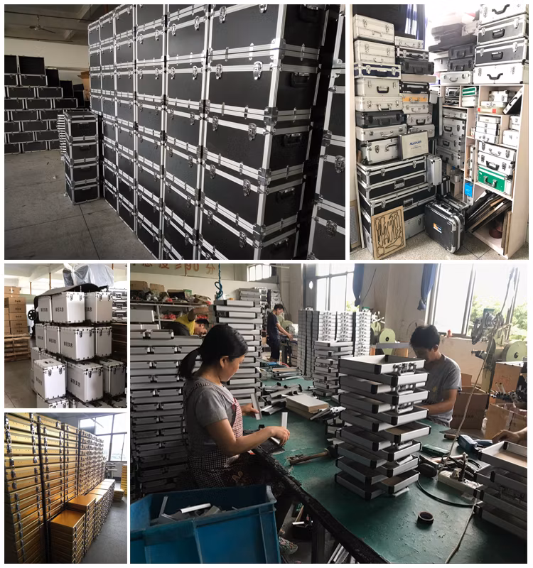 Customized Size Aluminium Carry Case Tool Suitcase Small Hard Aluminum Equipment Tool Case with Foam