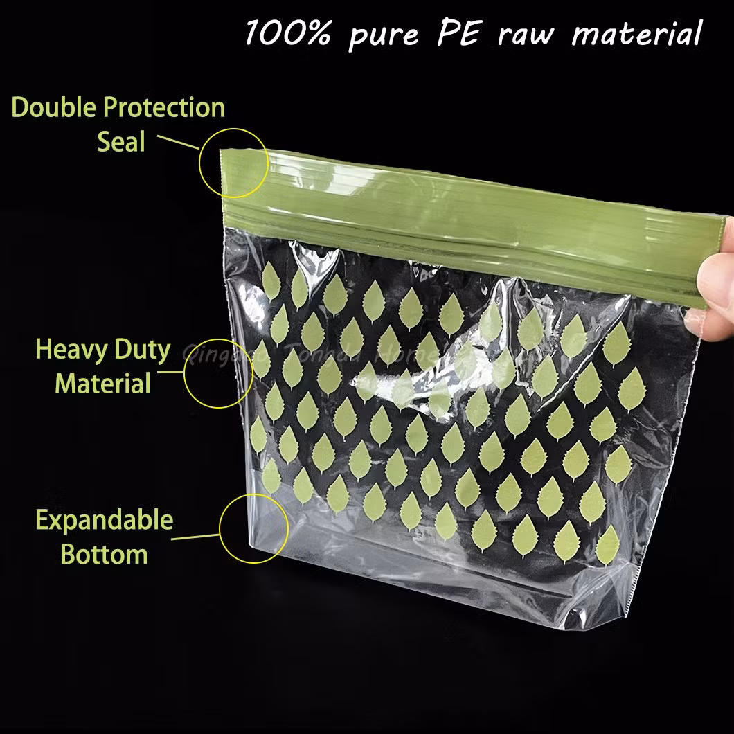 New Arrival PE Food Grade Double Color Zipper Ziplock Plastic Packaging Freezer Storage Grip Sandwich Bags for Fruit Snack Vegetable Candy Meat Storage