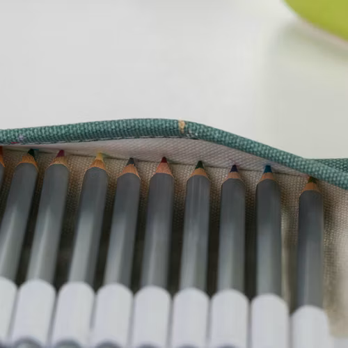 36/48/72 Holes Canvas Wrap Rollup Pen Bag Holder Pencil Case Pencil Organizer