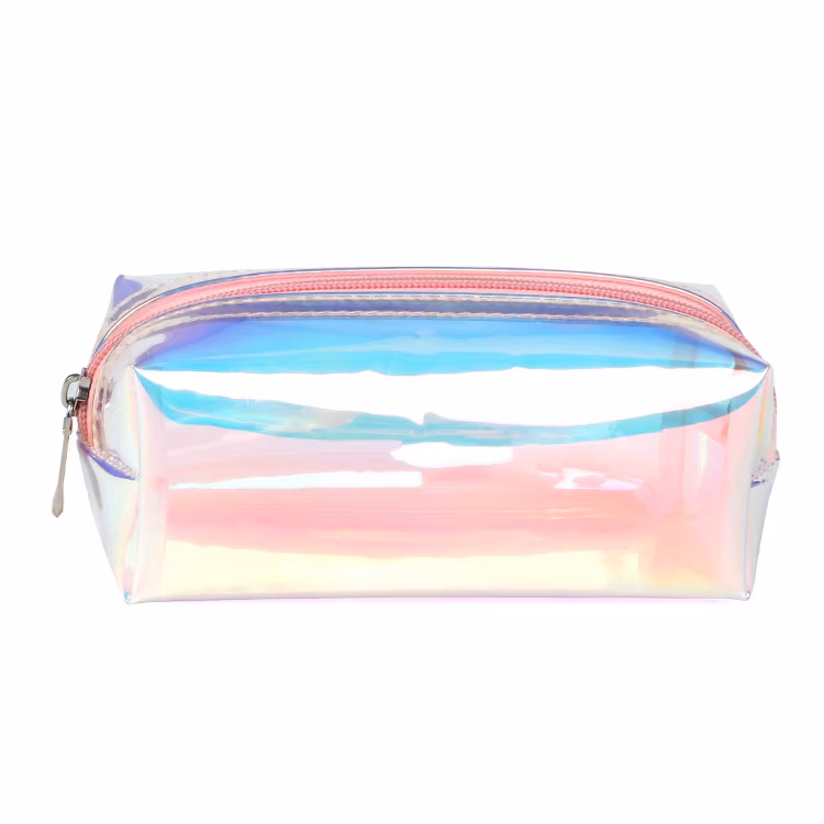 Cool Laser Transparent Fresh Artist Storage Bag Round Shape Pencil Bag